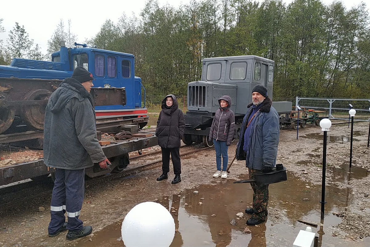 Выездное занятие в музее Тёсовской узкоколейной железной дороги